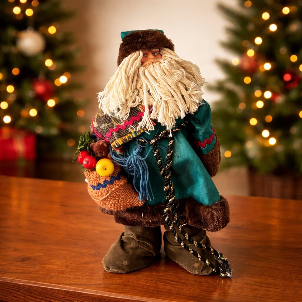 Old World Christmas Santa Collection Father Christmas Doll England 11”